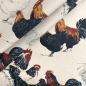 Mobile Preview: Beschichtete Baumwolle Hühner Paare